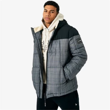 Jack Wills Eco Colour Block Puffer Jacket - Check