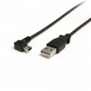 3 ft Mini USB Cable A to Right Angle Mini B