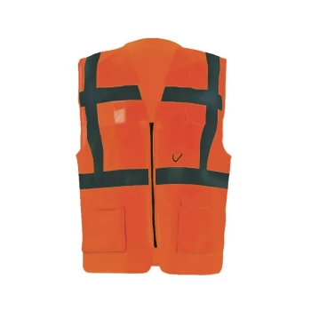 Hi-vis Executive Vest (EN20471) Orange - M - Tuffsafe