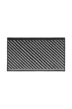 JVL Stellar Black Indoor Machine Washable Doormat 40 x 70cm