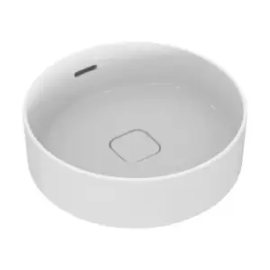 Strada II Vessel Basin 45 X 45 White Overflow No Tap Hole Round - 232703