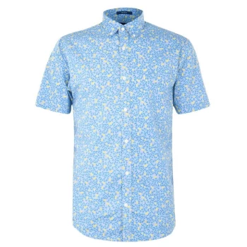 Gant Short Sleeve Lemon Shirt - Blue