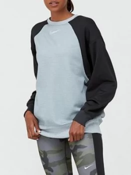 Nike Training Thermal Colourblock Sweatshirt - Light Grey Heather