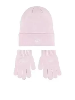 Nike Junior Girls Beanie And Glove Set