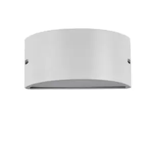 Rex 1 Light Outdoor Up Down Wall Light White IP44, E27