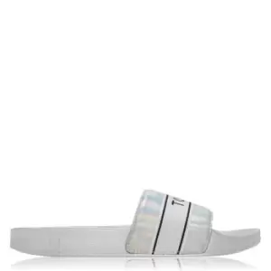 Tommy Hilfiger Pool Slides - Silver