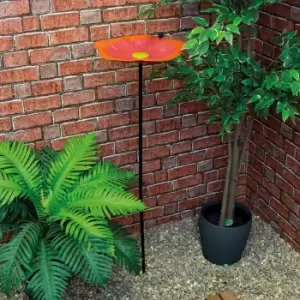 St Helens Metal Bird Feeder Stand Red