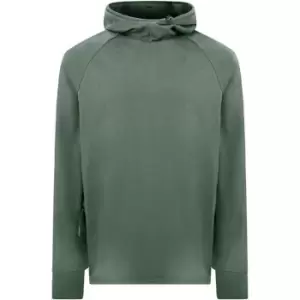 CP COMPANY Logo Badge Hoodie - Grey