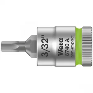 Wera 05003381001 8740 A Zyklop In-Hex 1/4" Bit-Socket 3/32" x 28mm