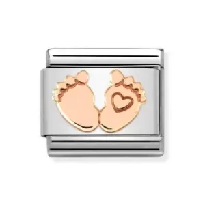 Nomination Classic Rose Gold Baby Feet Charm