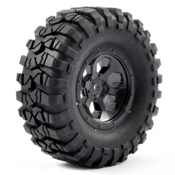 Ftx Outback Pre-Mounted 6Hex/Tyre (2) - Black