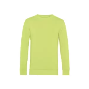 B&C Mens Organic Crew Neck Sweat (M) (Lime)