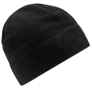 Beechfield Unisex Adult Fleece Recycled Beanie (One Size) (Black)