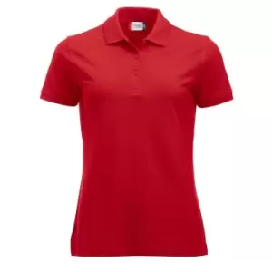 Clique Womens/Ladies Manhattan Polo Shirt (M) (Red)