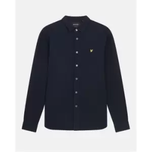 Lyle and Scott Poplin Check Shirt - Black