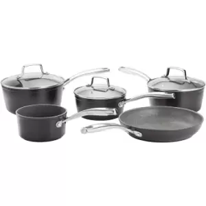 Stellar Rocktanium 5 Piece Non-Stick Saucepan Set - Graphite