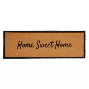 Astley 40x120cm Home Sweet Home Hand Drawn Dooormat, PVC Backed Mat