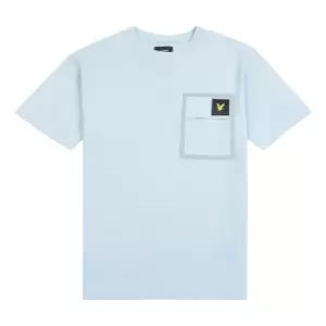 Lyle & Scott Kids Heat Sealed Pocket Tee - Celestial Blue - 7/8