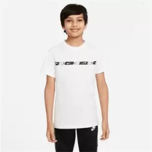 Nike Repeat Short Sleeve Top Junior Boys - White