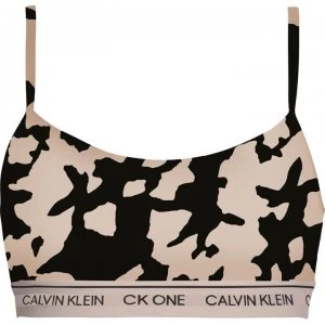 Calvin Klein ONE Cotton Unlined Bralet - Charming Khaki