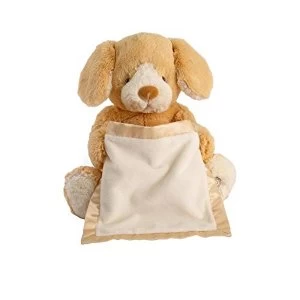 Peek-A-Boo Puppy Honey Comforter Blanket Soft Toy