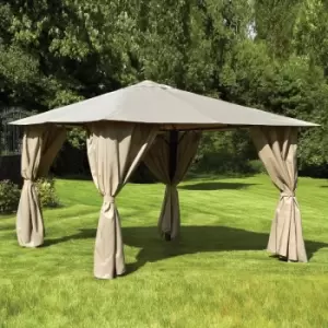 Venice Heavy Duty Rectangle Gazebo 3 x 4m Beige