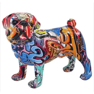 Graffiti Pug Figurine By Lesser & Pavey