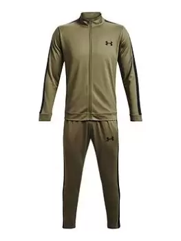 Under Armour Training Knit Tracksuit - Khaki, Size L, Men