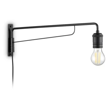 Ideal Lux Lighting - Ideal Lux TRIUMPH - Indoor Wall Lamp 1 Light Black, E27