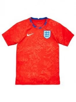 Nike Junior England Pre Match Training Top - Red, Size S