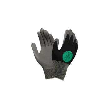 11-421 Hyflex Palm-side Coated Grey/Black Gloves - Size 6