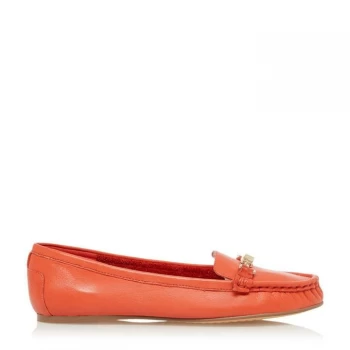 Dune Orange Leather 'Georgas' Loafers - 3