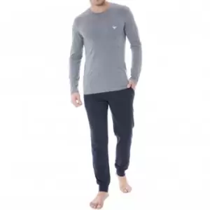 Emporio Armani Endurance Cotton Loungewear - Grey - Navy M