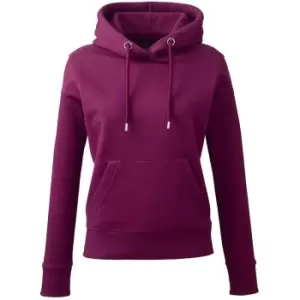 Anthem Womens/Ladies Organic Hoodie (XL) (Burgundy)