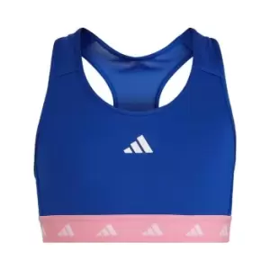 adidas AEROREADY Techfit Sports Bra Kids - Royal Blue / Bliss Pink