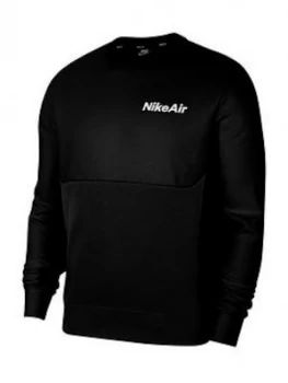 Nike Sportswear Air Crew Sweat - Black, Size 2XL, Men