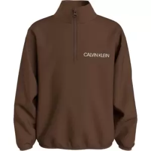 Calvin Klein Zip Jumper - Brown