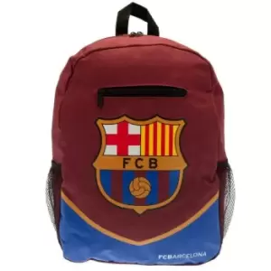 FC Barcelona Crest Backpack (One Size) (Maroon/Blue)