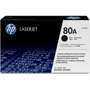 HP 80A Black Laser Toner Ink Cartridge