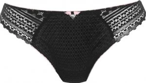 Freya Daisy lace thong Black