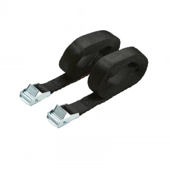 250kg Cambuckle Tie Down 25mmx2.5m - 2 Pack