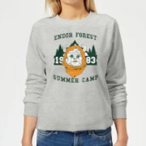 Star Wars Endor Camp Womens Sweatshirt - Grey - 4XL