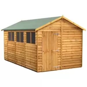 Power Sheds 14 x 8ft Apex Overlap Dip Treated Shed