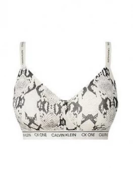 Calvin Klein Plus Snake Print Light Lined Bralette