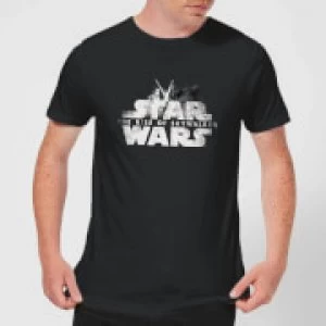 Star Wars: The Rise Of Skywalker Rey + Kylo Battle Mens T-Shirt - Black