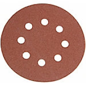 Faithfull Hook and Loop Sanding Discs DID3 Holed 125mm 80G 4 Packs of 25 Pieces