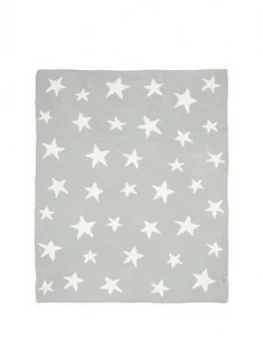 Mamas & Papas Grey Star Chenille Blanket