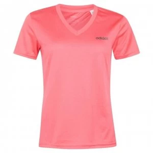 adidas Womens Designed2Move Solid T-Shirt - Core Pink