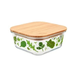 Sass & Belle Small Powered by Plants Glass Storage Box