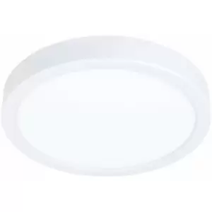 Loops - Wall / Ceiling Light White 210mm Round Surface Mounted 16.5W LED 4000K